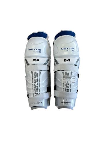 Used Bauer NEXUS 4000 Senior Shin Guards White 10" 11833-S000166375