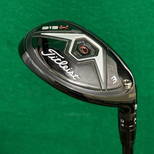 Titleist 915H 21 3 Hybrid HZRDUS Smoke Black RDX 6.0 80gHY Graphite Stiff