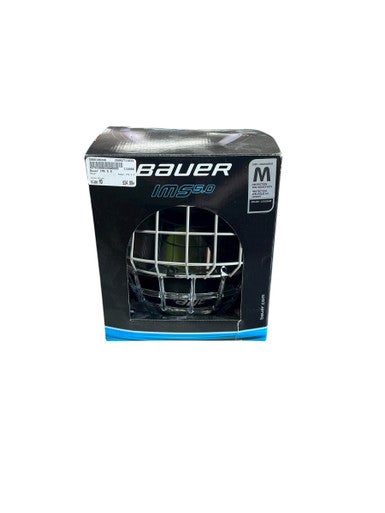 Used Bauer IMS 5.0 Helmet Cage Combo Black MD 11833-S000166348