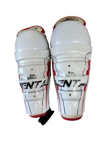 Used RENTAL Junior Shin Guards White 8" 11833-S000166352