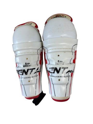 Used RENTAL Junior Shin Guards White 8" 11833-S000166352