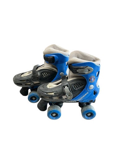 Used Schwinn QUAD ROLLER 1-4 Junior Roller Quad Skates Royal Blue Adjustable 11833-S000166336