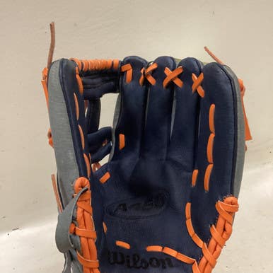 Used Wilson A4RB171787 BB/SB Glove RH Throw Navy Blue And Orange 11 1/2" 11725-S000491213