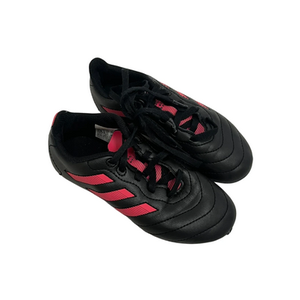Used Adidas GOLETTO Soccer Cleats Black And Pink Youth 12.0 11692-S000142341