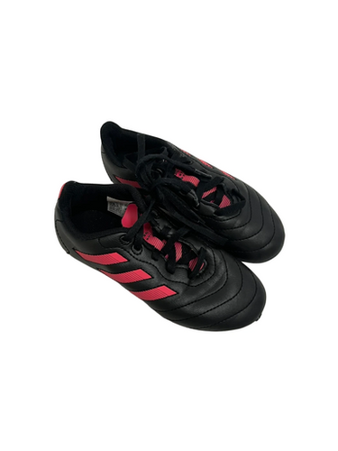 Used Adidas GOLETTO Soccer Cleats Black And Pink Youth 12.0 11692-S000142341