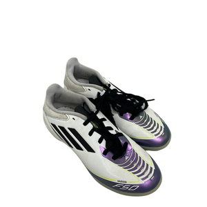 Used Adidas F50 MESSI Soccer Turf Shoes White And Purple Junior 03 11692-S000142357