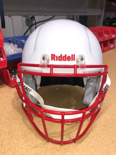 USED RIDDELL SPEED ADULT HELMET - MEDIUM - METALLIC WHITE