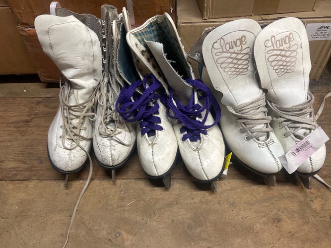 Figure Skates (3 pairs) Sz. 4,5,6