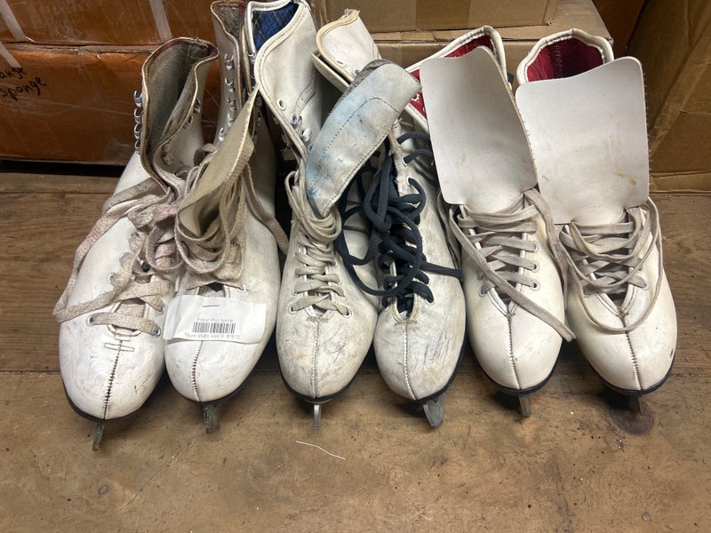 Figure Skates (3 pairs) Sz 8 & 9