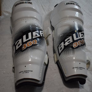 Bauer 300 Hockey Shin Pads, Senior 15 Inches - Great Condition!