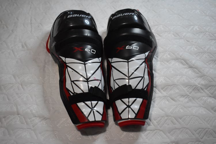 Bauer Vapor X60 Hockey Shin Pads, Senior 14 Inches - Top Condition!