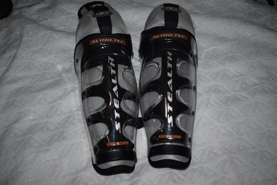 Easton Stealth S5 Hockey Shin Pads, Junior 12 Inches - Top Condition!