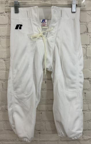 Russell Athletic 7232 Youth's Polyester Spandex Baseball Pants White Small