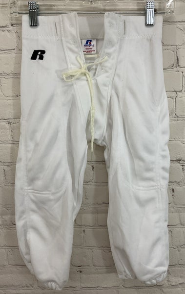 Russell Athletic 7232 Youth's Polyester Spandex Baseball Pants White Small
