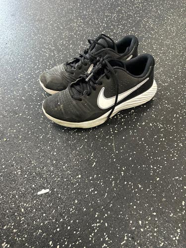 Used Nike ALPHA HURACHE 3 TF GS BB/SB Cleats Black Youth 06.0 11849-S000032397