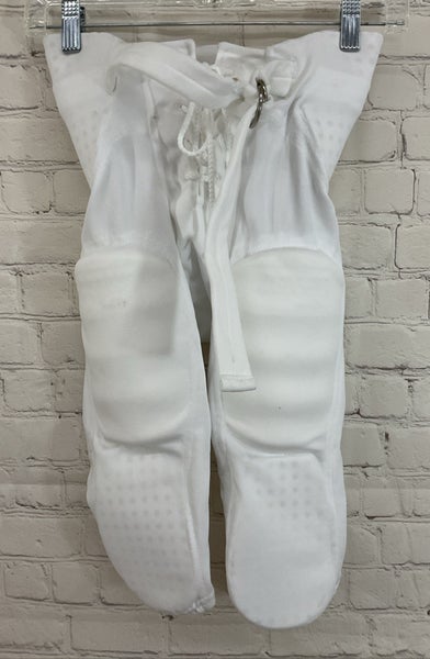 Adams Youth's 100% Polyester Padded Football Pants White XS