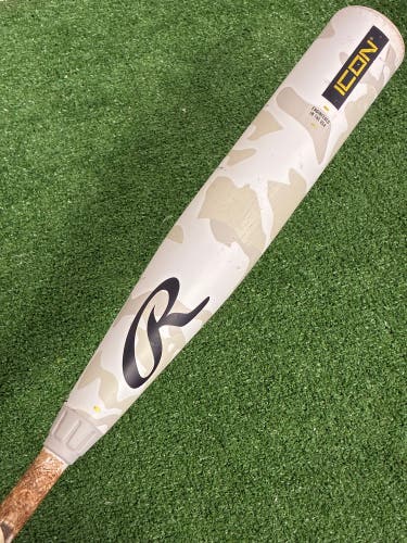 2025 Rawlings Icon Composite Bat USSSA Certified (-8) Composite 22 oz 30" (Used)