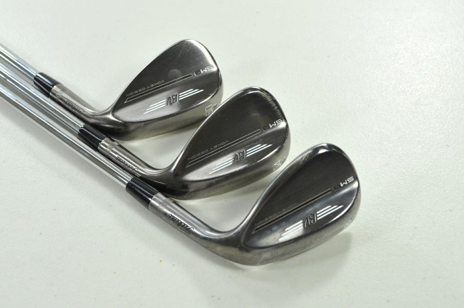 Titleist Vokey SM9 Brushed Steel 50*, 54*, 58* Wedge Set Right Steel # 203831