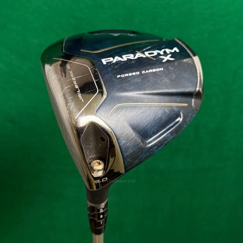 LH Callaway Paradym X 10.5 Driver Adila Ascent 40 Graphite Seniors w/ HC