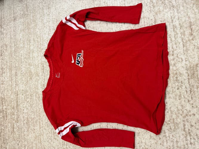 USA Hockey Women's Nike long sleeve Shirt- Medium