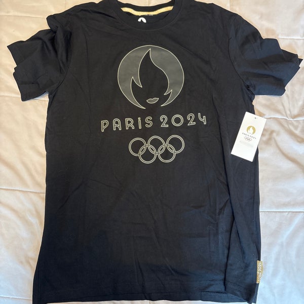 Official Paris 2024 Olympics Large Black T-Shirt - NEW WITH TAGS