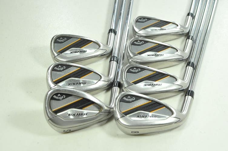 LEFT HANDED Callaway Mavrik 5-PW,SW Iron Set Regular Flex XP 95 Steel # 203742