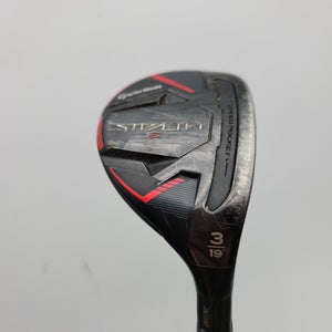 TAYLORMADE STEALTH 2 3 HYBRID 19* STIFF FUJI VENTUS TR RED +HC GOOD