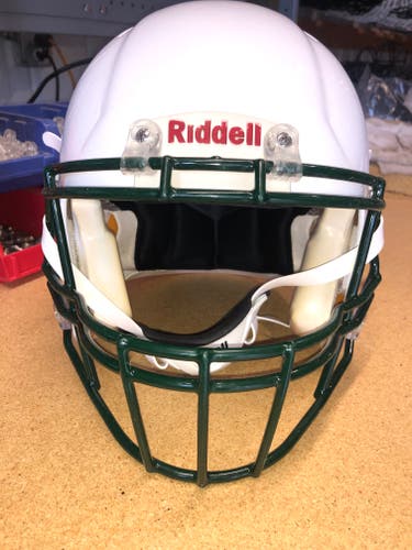 USED RIDDELL SPEED ADULT HELMET - LARGE - METALLIC WHITE