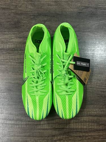 Green Unisex Nike Mercurial Superfly 9 Academy Turf Cleats Cleats (New) - MEN'S 4.5/WOMEN''S 6.0