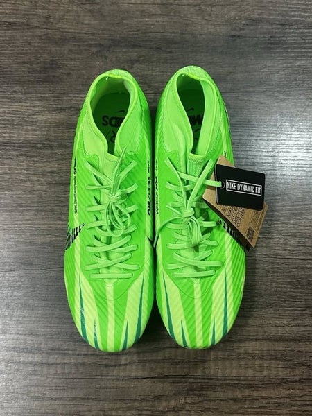 Green Unisex Nike Mercurial Superfly 9 Academy Turf Cleats Cleats (New) - MEN'S 4.5/WOMEN''S 6.0