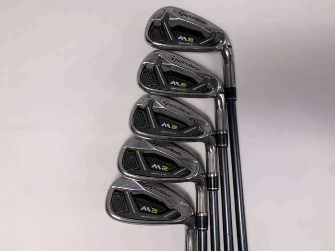 TaylorMade M2 2017 Iron Set 6-PW REAX 65g Regular Graphite Mens RH