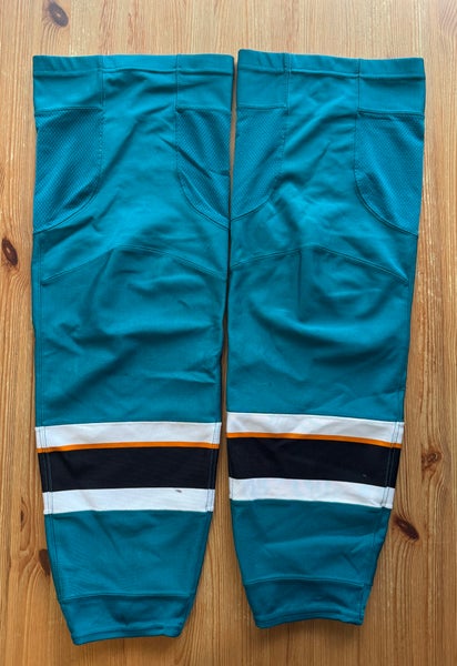 San Jose Sharks Teal Sr Large Adidas Hockey Socks Pro Stock (Used)