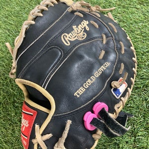 Black Rawlings Heart of the Hide LH First Base Baseball Glove 12.5" (Used)