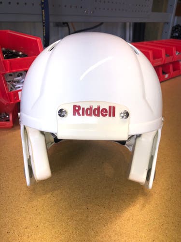 USED RIDDELL SPEED ADULT HELMET - LARGE - METALLIC WHITE - REJECT
