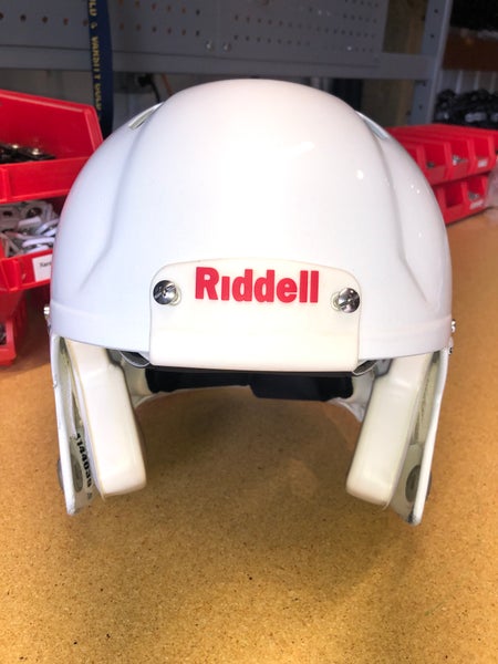 USED RIDDELL SPEED ADULT HELMET - LARGE - METALLIC WHITE - REJECT