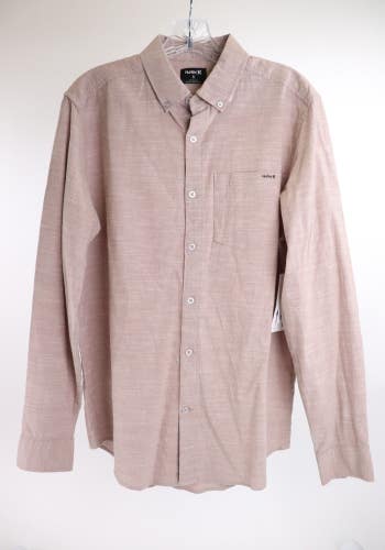 Hurley One and Only Stretch Long Sleeve Button Down Shirt - Size Small - NWT