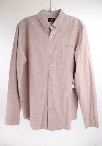 Hurley One and Only Stretch Long Sleeve Button Down Shirt - Size Small - NWT