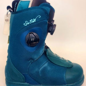 Used $350 Women's Head Six50 4D Boa Snowboard Boots teal Sizes 6 6.5 7 7.5 8