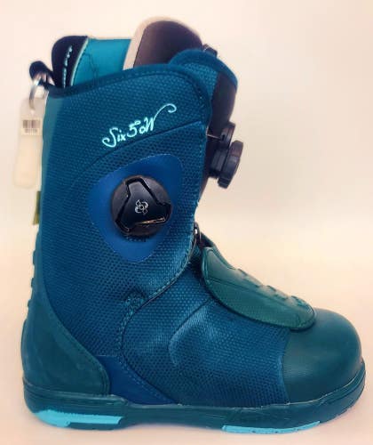 Used $350 Women's Head Six50 4D Boa Snowboard Boots teal Sizes 6 6.5 7 7.5 8