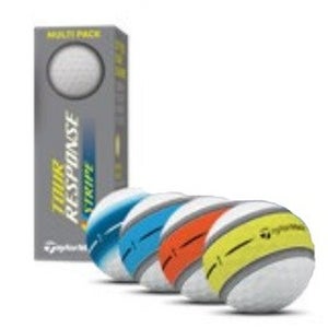 Taylor Made Tour Response Stripe Golf Balls (Multi Pack, 3pk)  1 Sleeve 2025 NEW
