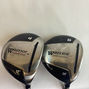 Warrior Golf Fairway Woods Set 4-17* And 5-20* With Regular Graphite Shafts