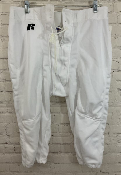 Russell Athletic F14CAMX Men's 100% Polyester Baseball Pants White XL