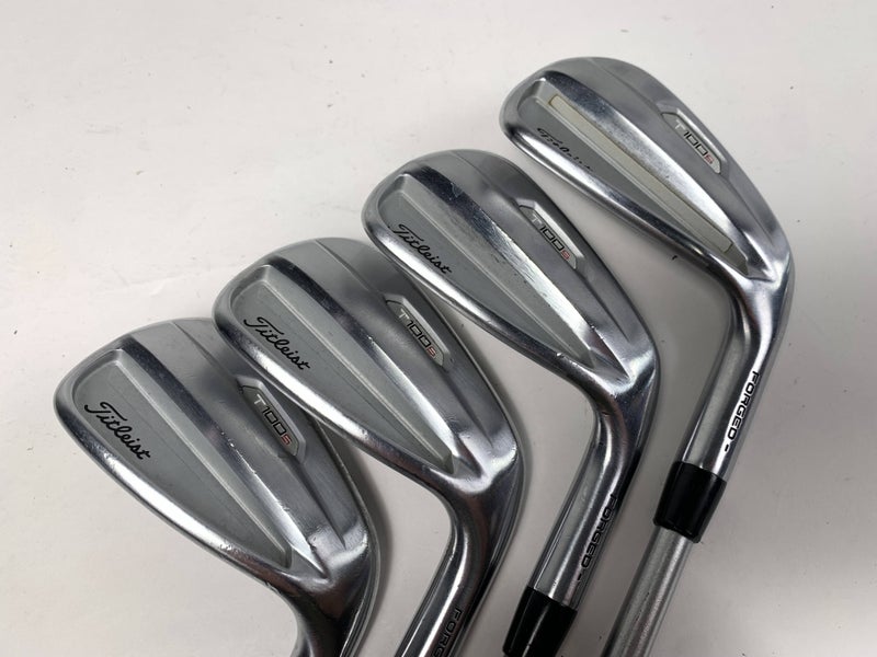 Titleist T100S 2021 Iron Set 7-PW KBS Tour C-Taper 120g Stiff Steel Mens RH