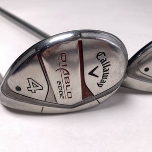 Callaway Diablo Edge 4 & 5 Hybrid Set 22* 27* Ladies Graphite Womens RH