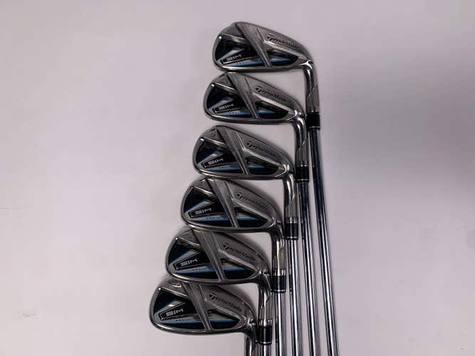 TaylorMade SIM MAX Iron Set 5-PW KBS Max 85g Stiff Steel Mens RH