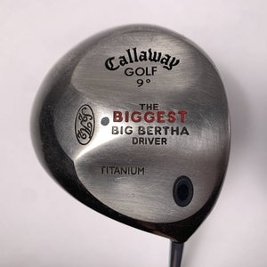 Callaway Biggest Big Bertha Driver 9* BB UL Firm Graphite Mens RH