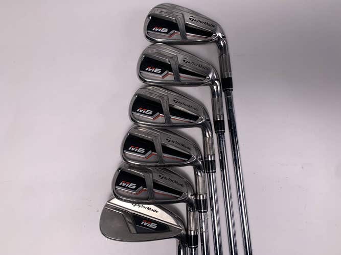 TaylorMade M6 Iron Set 6-PW+GW KBS Max 85g Regular Steel Mens RH