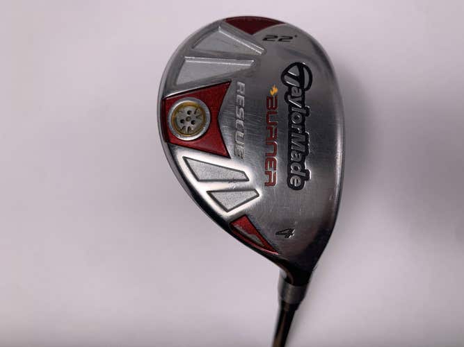 TaylorMade Burner Rescue 4 Hybrid 22* REAX SuperFast 65g Stiff Graphite Mens RH