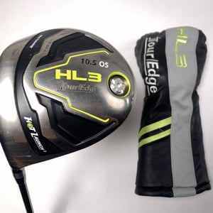 Tour Edge Hot Launch 3 OS Driver 10.5* Kuro Kage Silver Ti Ni Stiff LH HC