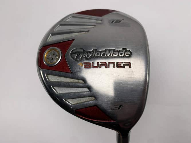 TaylorMade Burner Steel 2007 3 Fairway Wood 15* REAX 50g Stiff Graphite Mens RH